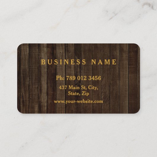 Professional Elegant Modern Monogram Gold & White 名刺 (裏面)