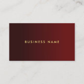 Professional Elegant Modern Red And Gold Template 名刺 (正面)