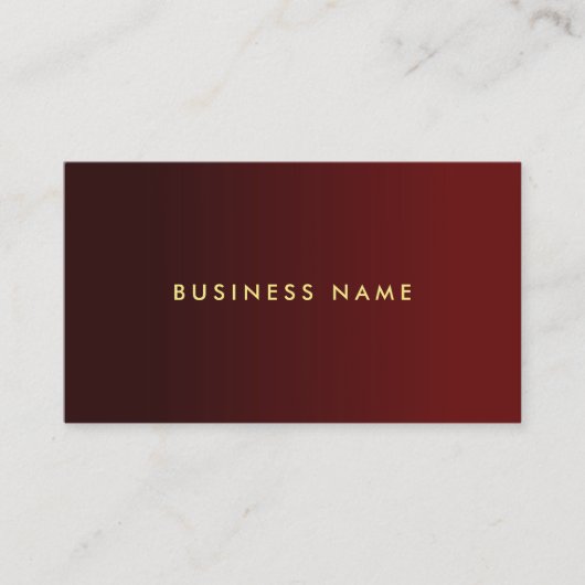 Professional Elegant Modern Red And Gold Template 名刺 (正面)