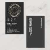 Professional Elegant Modern Silver Black Metal Bus 名刺 (正面/裏面)