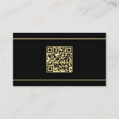 Professional Elegant Modern Template Black & Gold 名刺 (裏面)