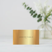 Professional Elegant Modern Template Faux Gold 名刺 (スタンド正面)