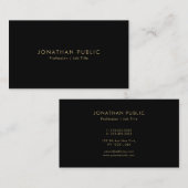Professional Elegant Modern Template Minimalist 名刺 (正面/裏面)