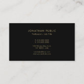 Professional Elegant Modern Template Minimalist 名刺 (裏面)