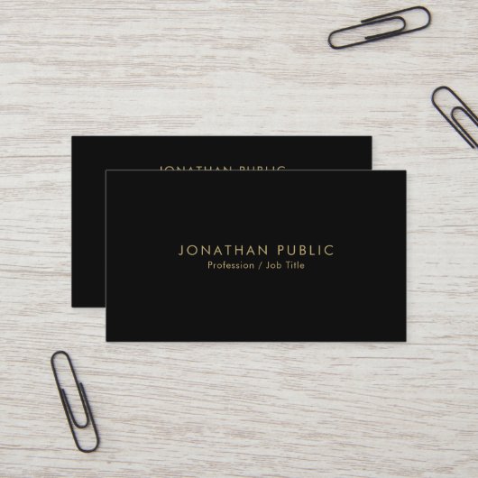 Professional Elegant Modern Template Minimalist 名刺 (正面/裏面インサイチュ)