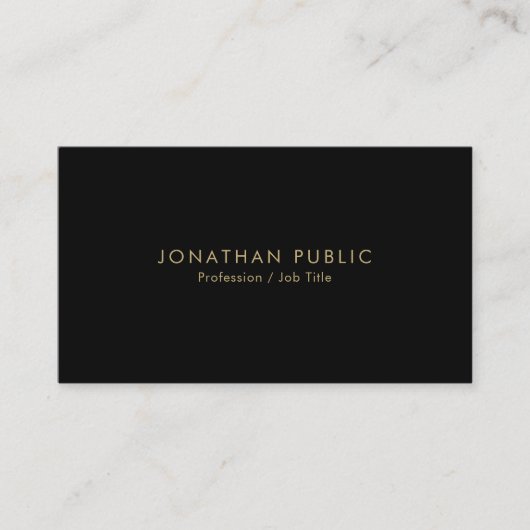 Professional Elegant Modern Template Minimalist 名刺 (正面)