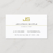 Professional Elegant Modern Template Monogram 名刺 (裏面)