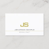 Professional Elegant Modern Template Monogram 名刺 (正面)