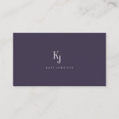  Professional elegant monogram simple  Business  紹介カード (正面)