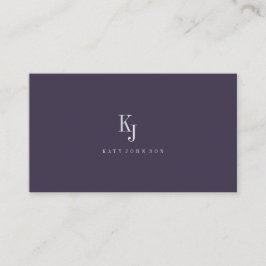  Professional elegant monogram simple  Business  紹介カード