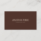 Professional Elegant Template Brown & Beige Luxury 名刺 (正面)