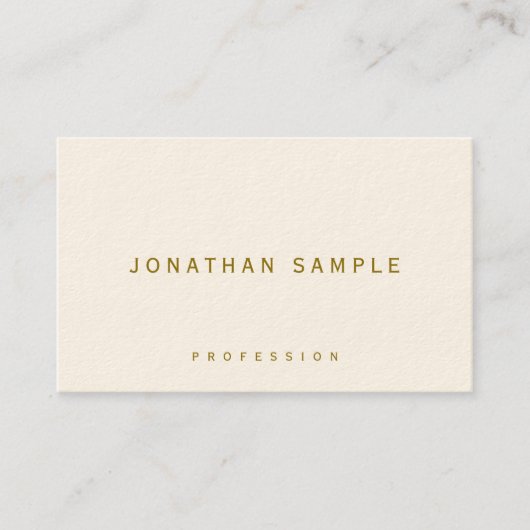 Professional Elegant Template Gold Text Luxurious 名刺 (正面)