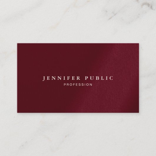 Professional Elegant Template Minimalist Luxury 名刺 (正面)