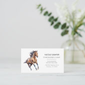 Professional Equestrian Personalized Equine Horse 名刺 (スタンド正面)