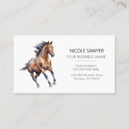  Professional Equestrian Personalized Equine Horse 名刺