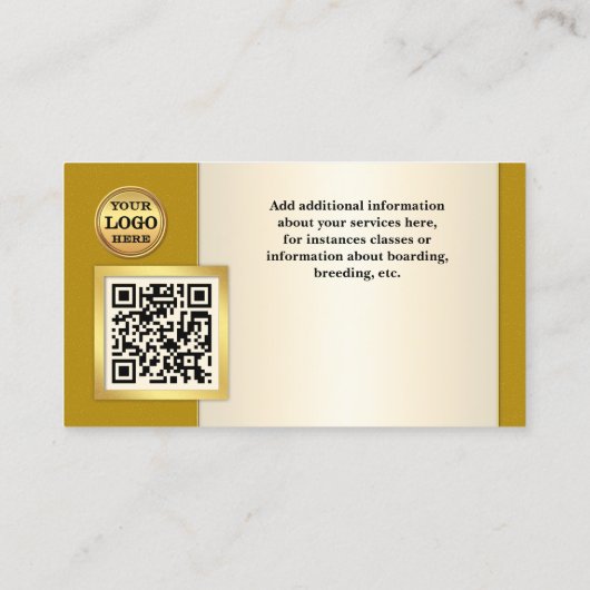 Professional Equine Photo 名刺 (裏面)