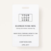 Professional Event ID Lanyard name tag photo バッジ (裏面)