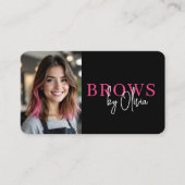 Professional Eyebrow Artist Photo QR Code 名刺 (正面)