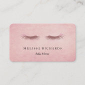 Professional Eyelashes Makeup Artist Black Busines 名刺 (正面)