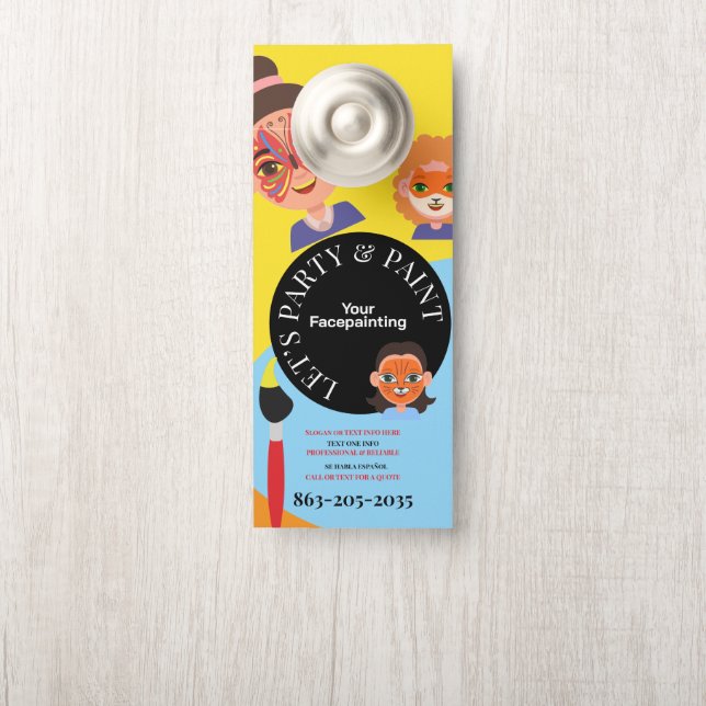 Professional Facepainting Face Artist ドアノブサイン (ノブ)