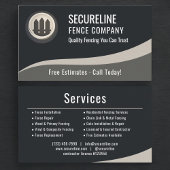 Professional Fencing Fence Builder Repair Company 名刺