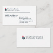 Professional First Impression Modern Corporate  名刺 (正面/裏面)