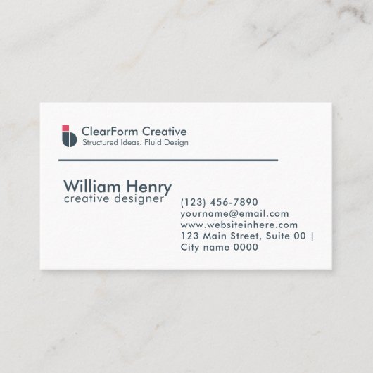 Professional First Impression Modern Corporate  名刺 (正面)