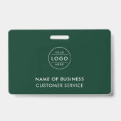Professional Forest Green Custom Company Logo バッジ (裏面)