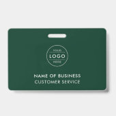 Professional Forest Green Custom Company Logo バッジ (正面)