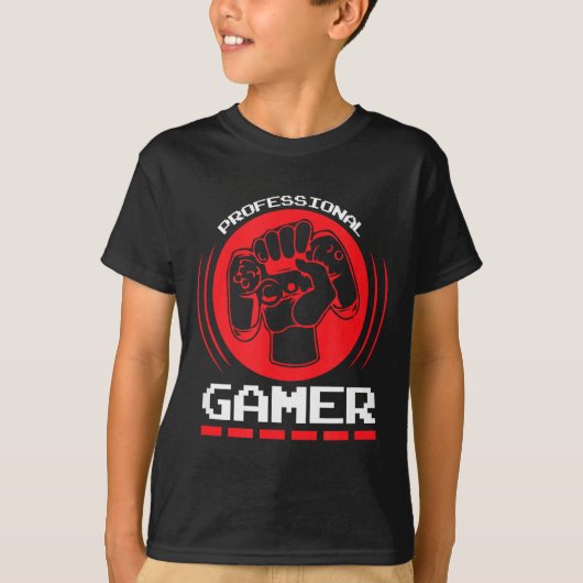 Professional Gamer Funny Gaming Quotes Gift For Pl Tシャツ (正面)