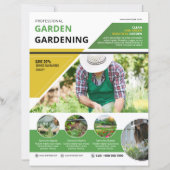 Professional Garden Care Service Flyer Template (正面)