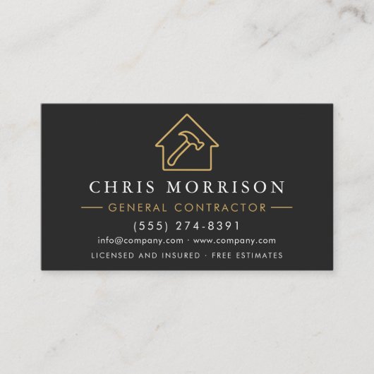 Professional General Contractor QR Code  名刺 (正面)