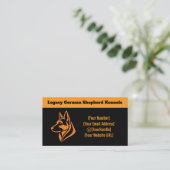 Professional German Shepherd Kennel Business Card 名刺 (スタンド正面)