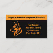 Professional German Shepherd Kennel Business Card 名刺 (正面)