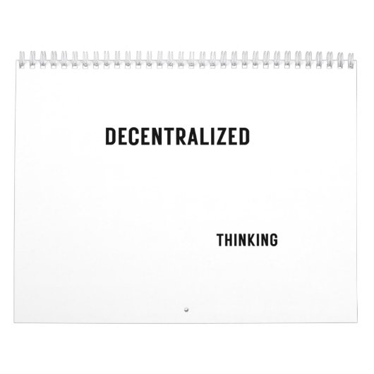 Professional Goal Planning Decentralized Thinking  カレンダー (カバー)