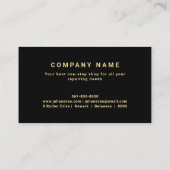 Professional Gold Auto Repair Tools Handyman 名刺 (裏面)