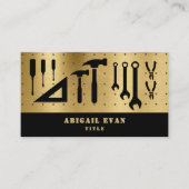 Professional Gold Auto Repair Tools Handyman 名刺 (正面)