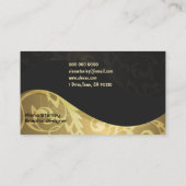 Professional Gold Black Classy 名刺 (裏面)