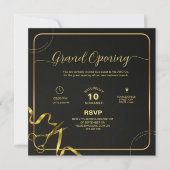 Professional Gold & Black Corporate Grand opening  招待状 (正面)