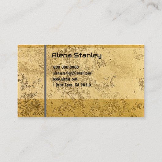 Professional Gold Classy 名刺 (裏面)