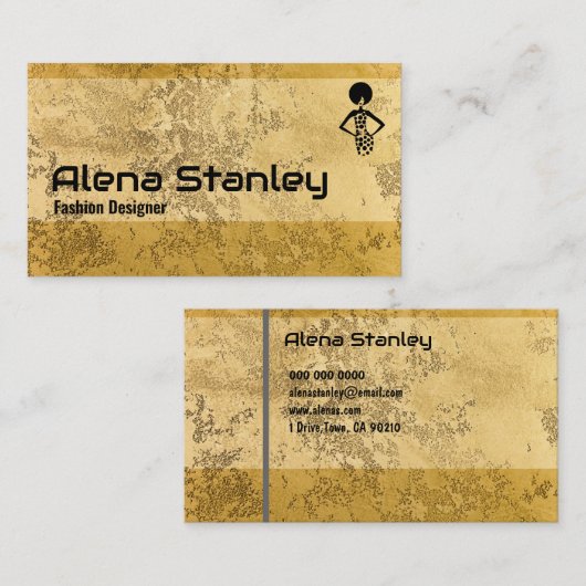 Professional Gold Classy 名刺 (正面/裏面)