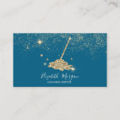Professional Gold Confetti Glitter Broom 名刺 (正面)