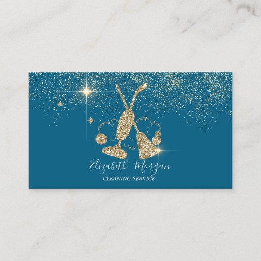 Professional Gold Confetti Vacuum cleaner,Broom 名刺 (正面)