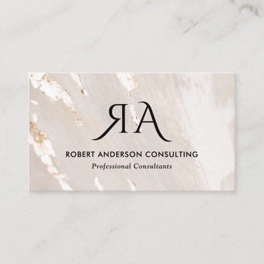 Professional Gold Foil QR Code & Social Media 名刺 (正面)