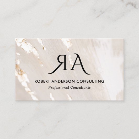 Professional Gold Foil QR Code & Social Media 名刺 (正面)