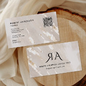 Professional Gold Foil QR Code & Social Media 名刺