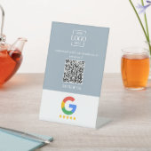 Professional Google Reviews QR Code Business Logo 台座サイン (インサイチュ)