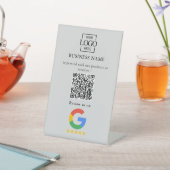 Professional Google Reviews QR Code Business Logo 台座サイン (インサイチュ)
