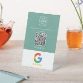 Professional Google Reviews QR Code Business Logo 台座サイン (インサイチュ)