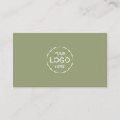 Professional Green Add your Logo 名刺 (正面)